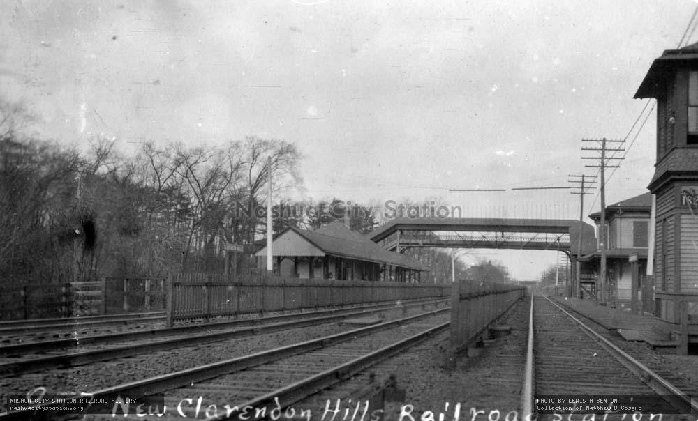 Postcard: New Clarendon Hills Railroad Station